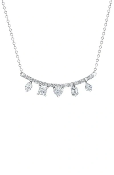 Mindi Mond Clarity Fancy Diamond Necklace In White Gold/diamond