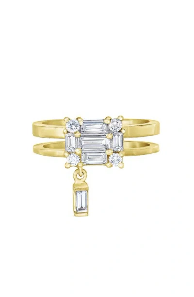 Mindi Mond Clarity Floating Diamond Ring In Gold