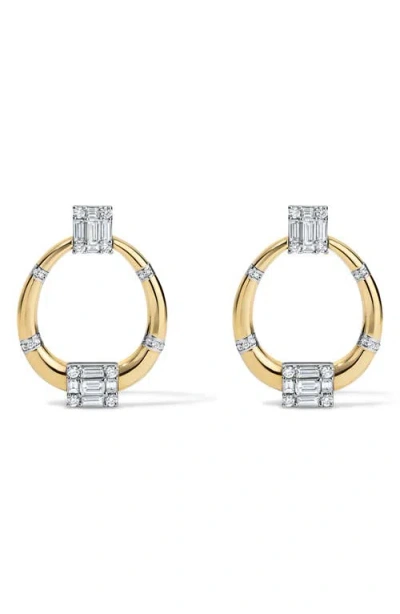Mindi Mond Clarity Knocker Diamond Earrings In Gold