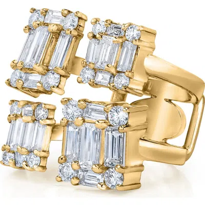 Mindi Mond Clarity Quad Cube Diamond Ring