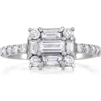 Mindi Mond Clarity3 18k White Gold Diamond Ring