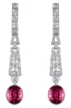 Mindi Mond Deco Dangle Tourmaline & Diamond Drop Earrings In Multi