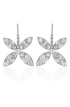Mindi Mond Diamond Flowerfly Drop Earrings In White Gold/diamond