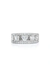 Mindi Mond Fancy Mixed Cut Diamond Ring In White Gold/ Diamond