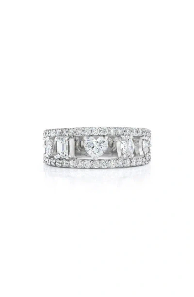 Mindi Mond Fancy Mixed Cut Diamond Ring In White Gold/ Diamond