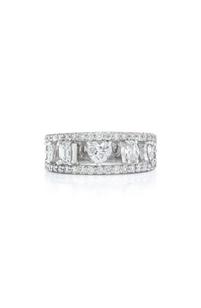 Mindi Mond Fancy Mixed Cut Diamond Ring In White Gold/diamond
