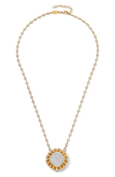 Mindi Mond Floating All Diamond Pendant Necklace In Gold
