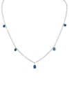 Mindi Mond Icon Sapphire Tinsel Charm Necklace