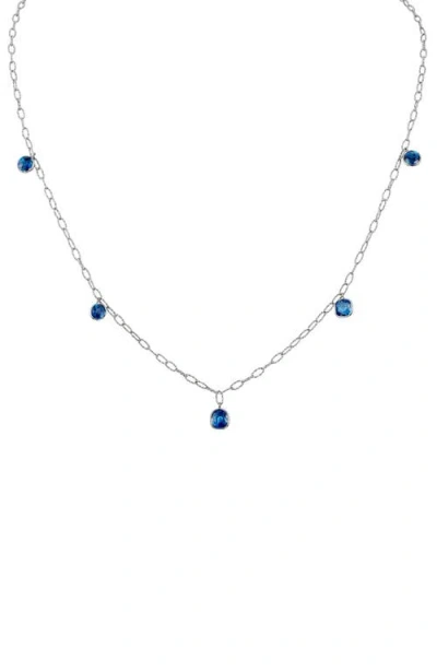 Mindi Mond Icon Sapphire Tinsel Charm Necklace