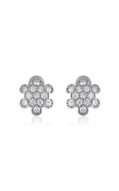 Mindi Mond New York 18k White Gold Diamond Earrings