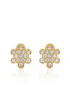 Mindi Mond New York 18k White Gold Diamond Earrings In Yellow