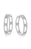 Mindi Mond New York Clarity Inside-out 18k White Gold Diamond Hoop Earrings
