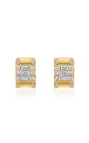 Mindi Mond New York Clarity Lovers 18k Rose Gold Diamond Earrings In Yellow