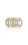 Mindi Mond New York Clarity Step 18k White Gold Diamond Ring In Yellow