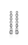 Mindi Mond New York Iconic Cushion 14k White Gold Diamond Earrings