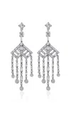 Mindi Mond New York J'adore Platinum Diamond Earrings In White