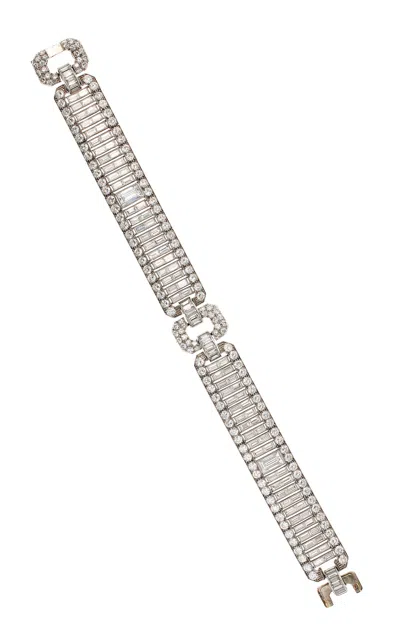 Mindi Mond New York Platinum Diamond Bracelet In Metallic