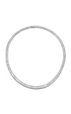 Mindi Mond New York Platinum Diamond Line Necklace In Gray
