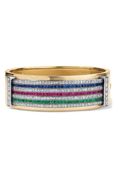 Mindi Mond Reconceived 14k Gold Diamond & Gemstone Bracelet In 18k Yellow Gold