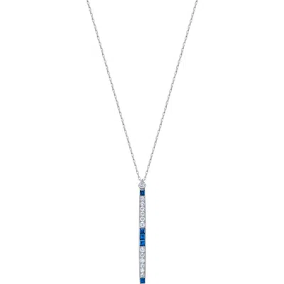 Mindi Mond Reconceived Diamond & Sapphire Pendant Necklace In Platinum/diamond/sapphire