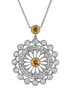 MINDI MOND RECONCEIVED EDWARDIAN FILIGREE DIAMOND PENDANT NECKLACE