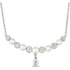 Mindi Mond Reconceived Victorian Diamond & Pearl Necklace In Gold/platinum/diamond