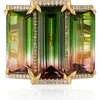 Mindi Mond Watermelon Tourmaline Cocktail Ring In 18k Yellow Gold