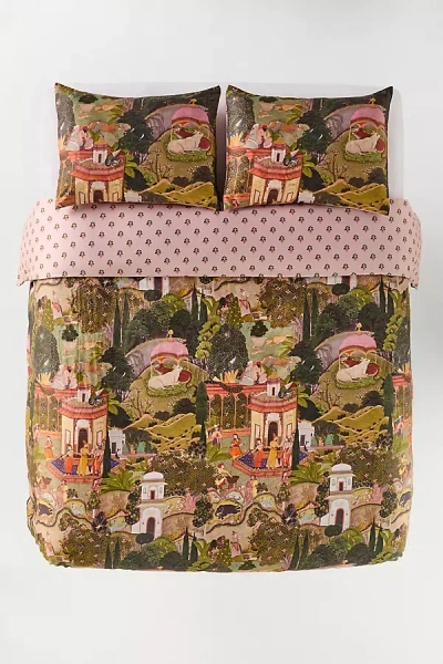 Mindthegap Cotton Sateen Printed Duvetu200b Cover In Multi