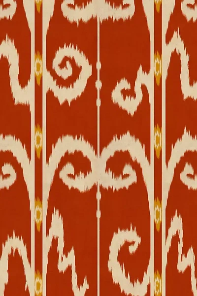 Mindthegap Elysia Ikat Wallpaper In Red
