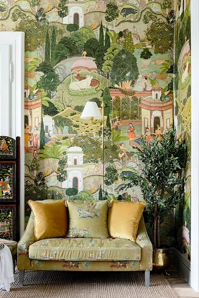 Mindthegap Gardens Of Jaipur Wallpaper In Multi