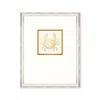 Mindthegap Gold / White Mediterranean Gems - Crab Framed Linen In Multi