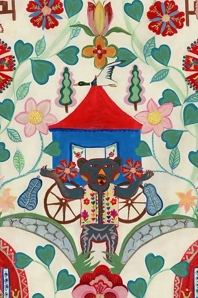 Mindthegap Gypsy Fairytale Anthracite Wallpaper In Multi
