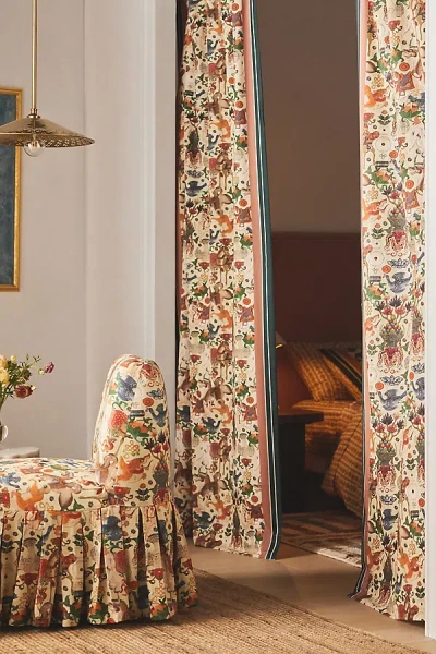 Mindthegap Incantation Printed Cotton Curtain