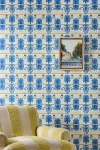 Mindthegap Mykonos Villa Motif Coastal Floral Wallpaper