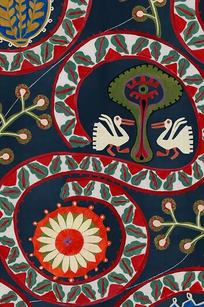 Mindthegap Two Storks Wallpaper In Blue