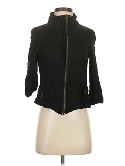 Pre-owned Mine 3/4 Sleeve Top Black Turtleneck Tops