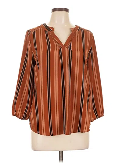 Pre-owned Mine 3/4 Sleeve T-shirt In Brown