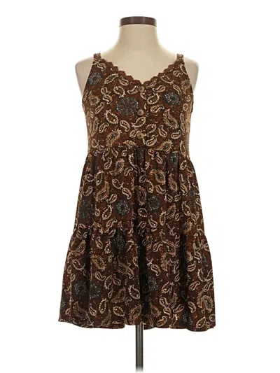 Pre-owned Mine Casual Dress In Brown