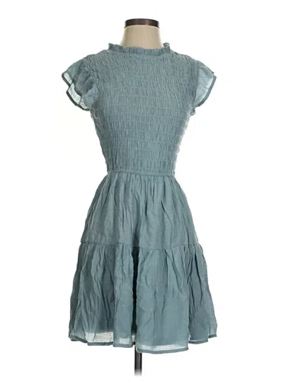 Pre-owned Mine Casual Dress In Teal