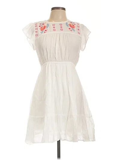 Pre-owned Mine Casual Dress In White