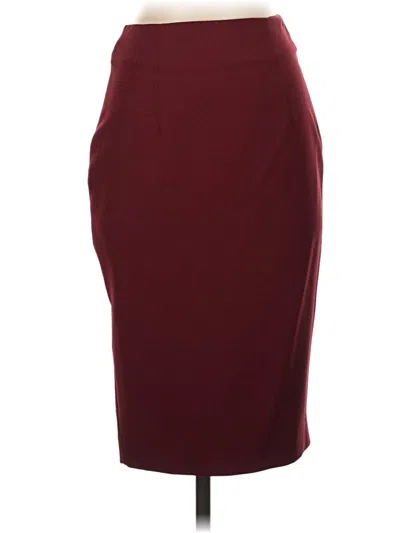 Pre-owned Mine Formal Skirt In Burgundy