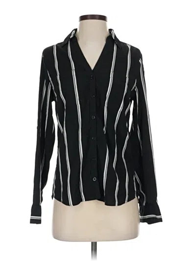 Pre-owned Mine Long Sleeve Blouse In Black
