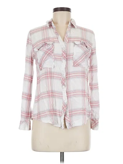 Pre-owned Mine Long Sleeve Button Down Shirt In White