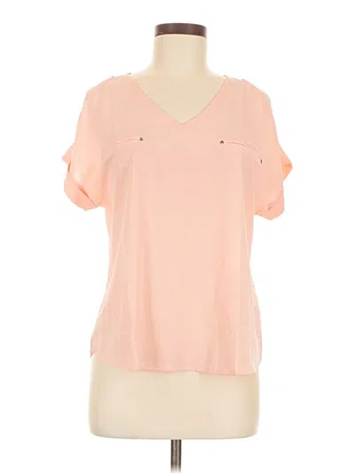 Pre-owned Mine Short Sleeve Blouse In Pink