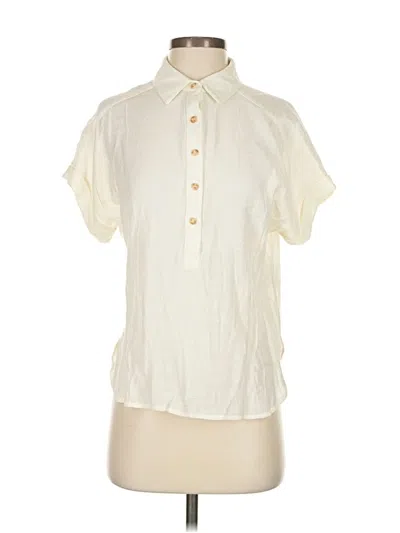 Pre-owned Mine Short Sleeve Polo Shirt In White