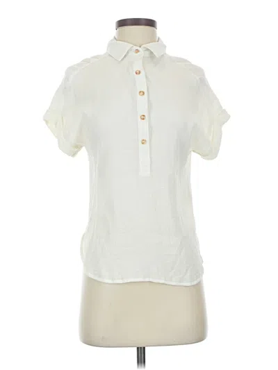 Pre-owned Mine Short Sleeve Polo Shirt In White