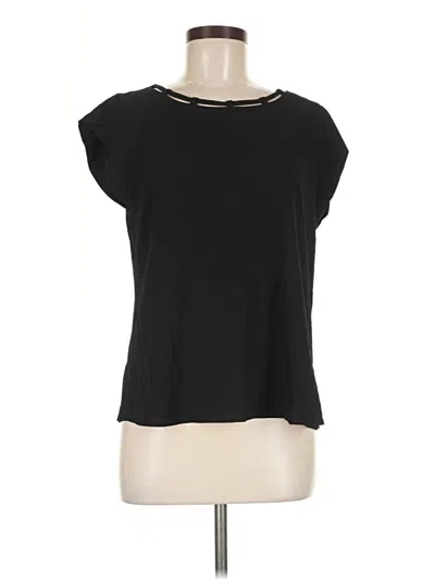 Pre-owned Mine Short Sleeve Top Black Boatneck Tops