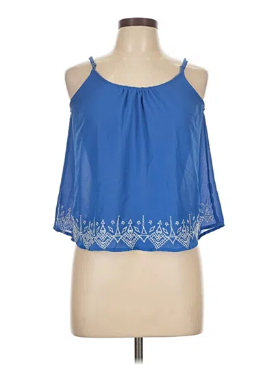 Pre-owned Mine Sleeveless Blouse In Blue