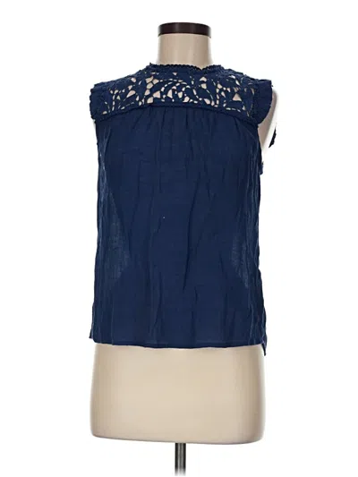 Pre-owned Mine Sleeveless Blouse In Blue