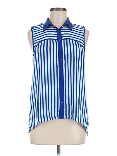 Pre-owned Mine Sleeveless Blouse In Blue